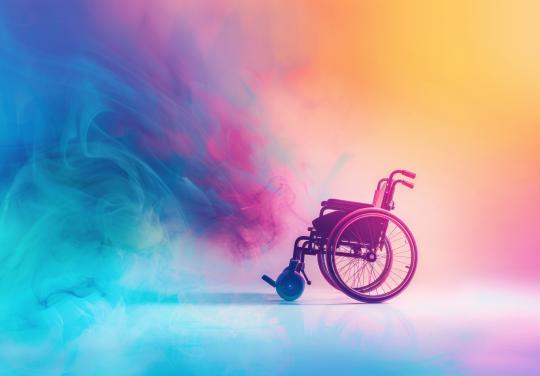 Du jaune pour protéger, du violet pour soutenir, et du bleu pour vaincre : un drapeau méconnu plane sur Paris 2024