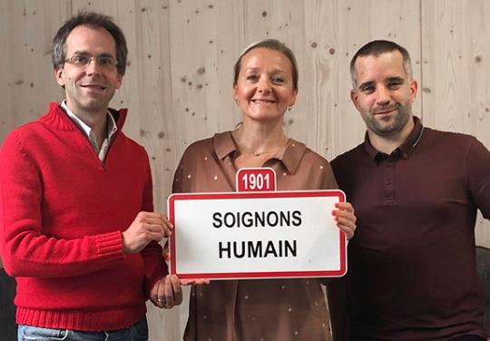 Soigons humain : Guillaume Alsac, Chrystèle Leman et Mathieu Nochelski